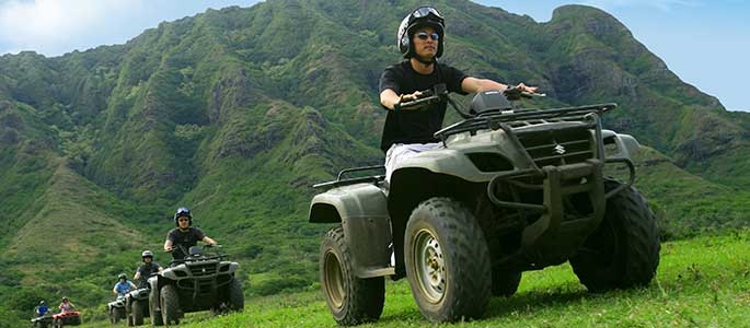 Two Hour ATV Tour at Kualoa Ranch with Transportation